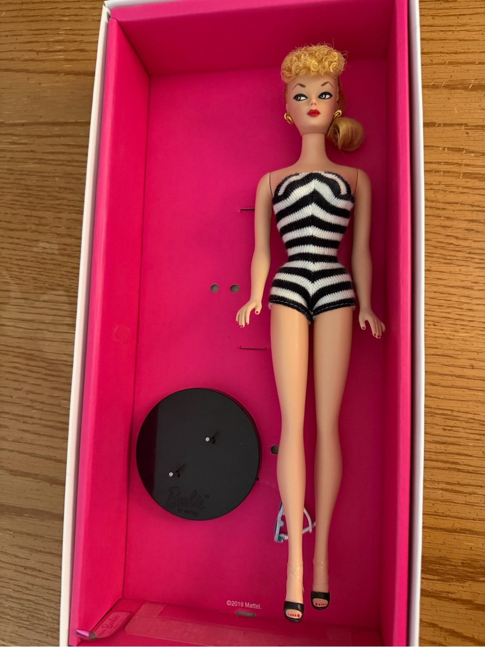 Mattel Black and White Striped Swimsuit Doll Accessory